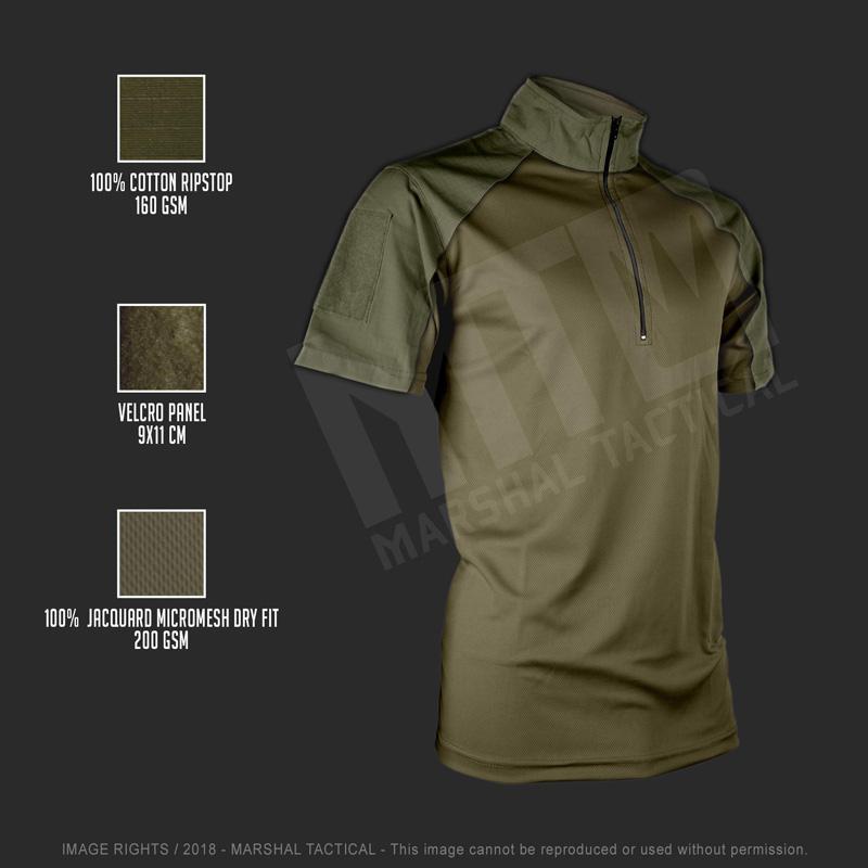 Camiseta táctica Minimal MTS - Verde - Marshal Tactical The Time Seller