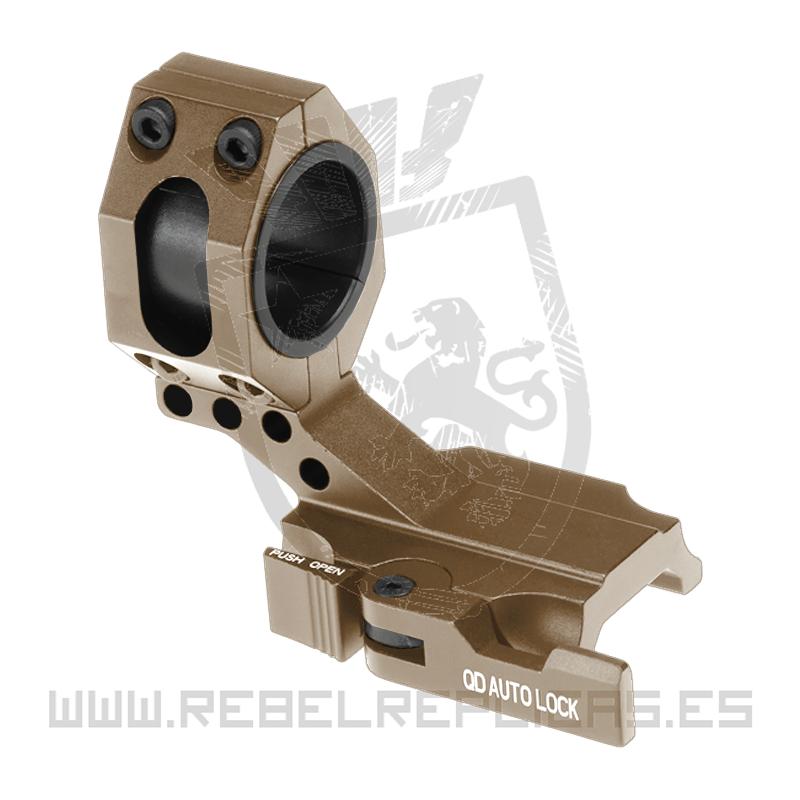 Auto Lock Cantilever 25.4 / 30mm Tactical QD scope mount - Tan - Aim-0 - Rebel Replicas