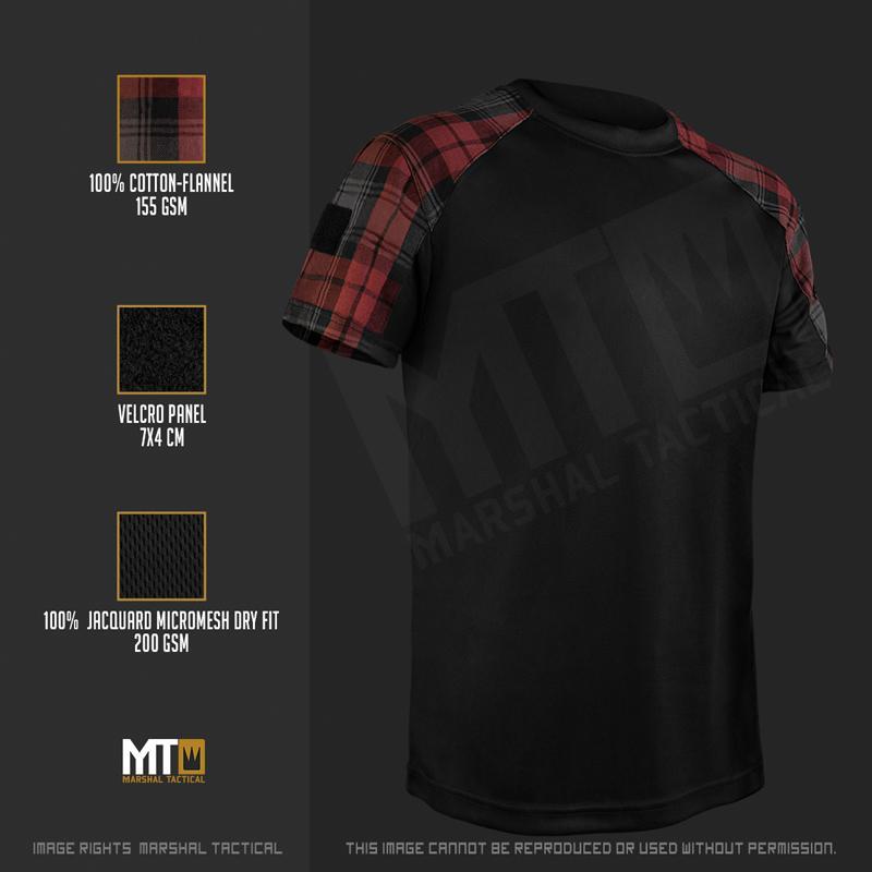 Camiseta Tactical Lumberjack Mesh - Rojo - Marshal Tactical - Rebel Replicas