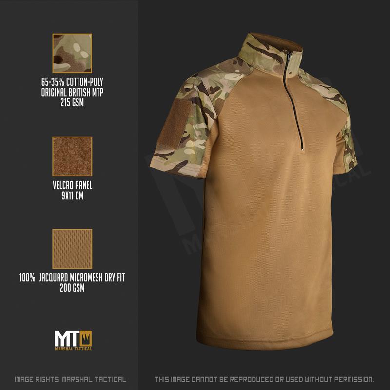 Camiseta táctica Minimal MTS - MTP/Multicamo - Marshal Tactical - Rebel Replicas