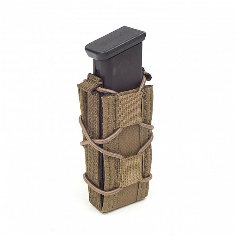 Pouch porta cargadores individual para pistola de 9mm - Coyote/Tan - Warrior - Rebel Replicas
