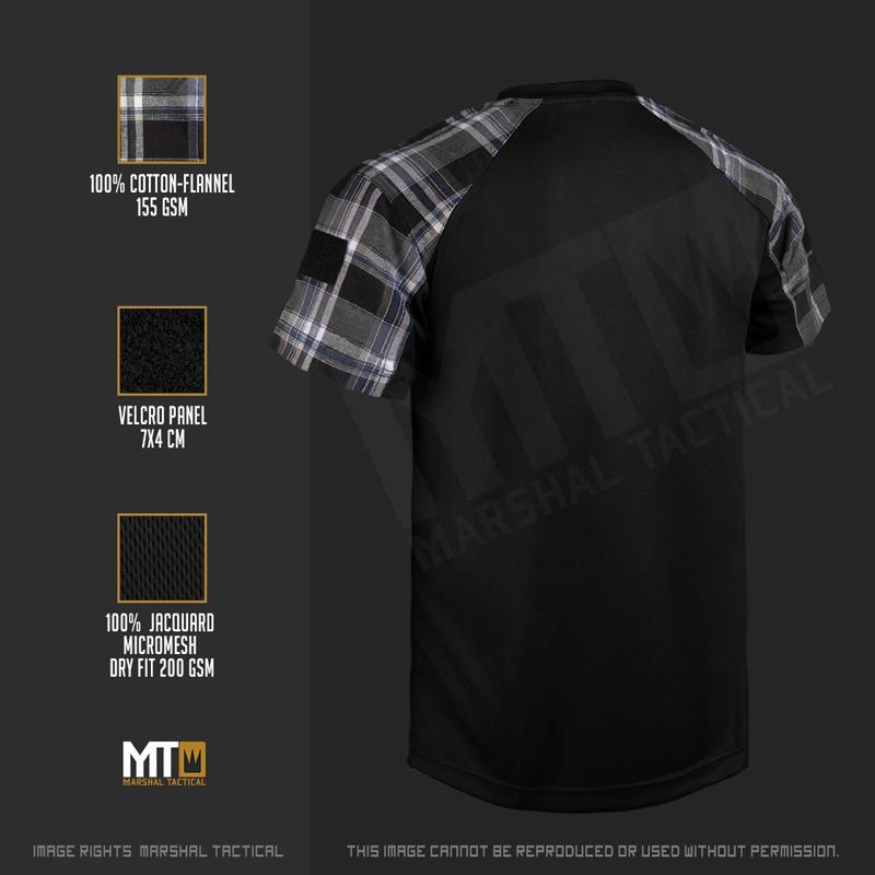 Camiseta Tactical Lumberjack Mesh - Azul/Gris - Marshal Tactical - Rebel Replicas