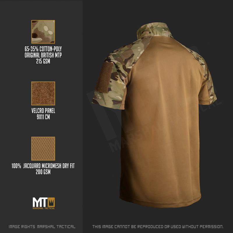 Minimal tactical T-shirt MTS - MTP/Multicamo - Marshal Tactical - Rebel Replicas