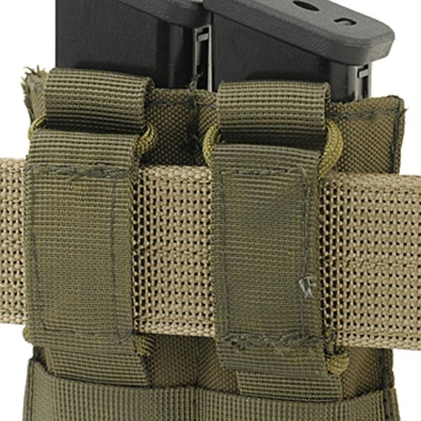 2 belt loops for MOLLE pouches - Black - Rebel Replicas