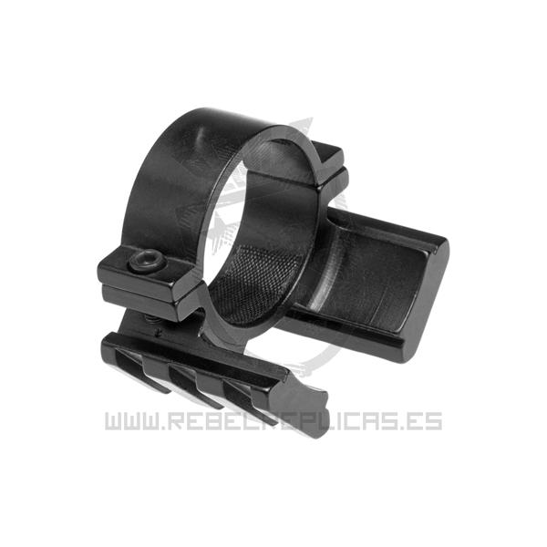 Montura dual offset/weaver 30mm - Negro - Rebel Replicas