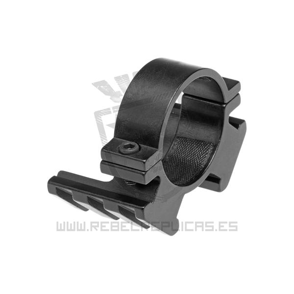 Montura dual offset/weaver 30mm - Negro - Rebel Replicas