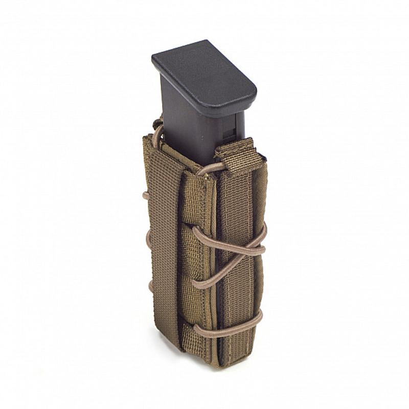 Pouch porta cargadores individual para pistola de 9mm - Coyote/Tan - Warrior - Rebel Replicas